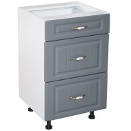 Corp inferior 40 cu 3 sertare metalice pentru greutate Zebra MDF gri dungi Corp inferior 40 cu 3 sertare metalice pentru greutate Zebra MDF gri dungi